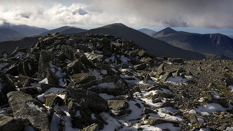 First snow on Carnedd Llewelyn