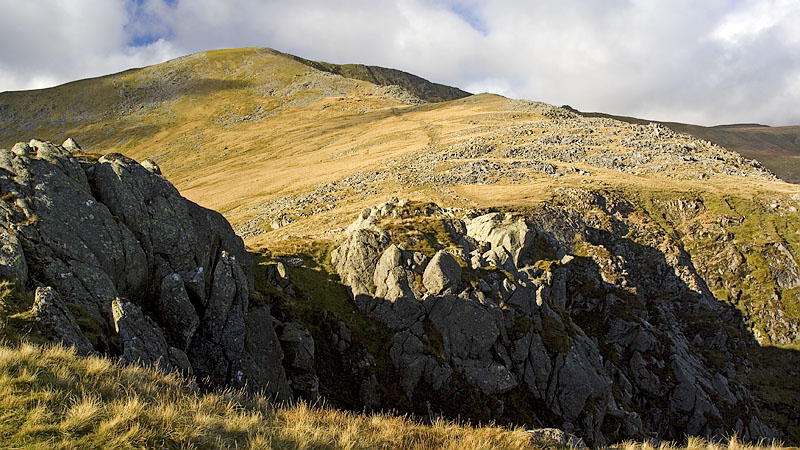 View back up the SE ridge