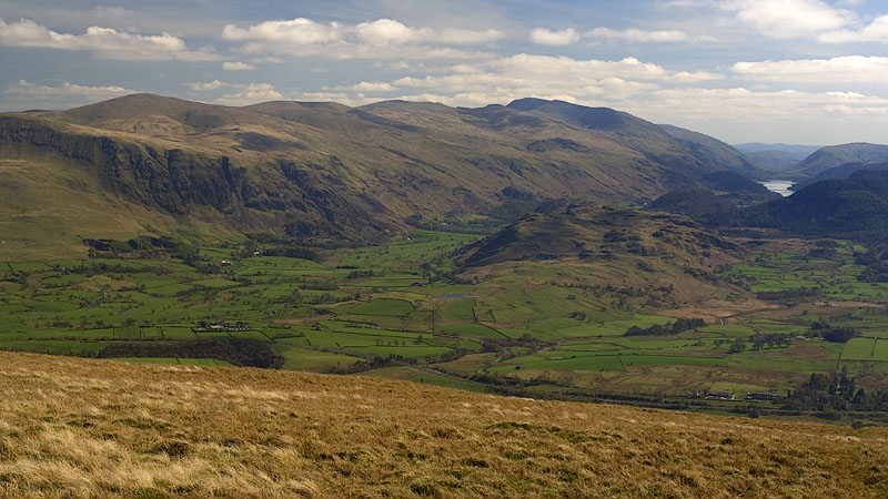 Helvellyn massif from Lonscale Fell