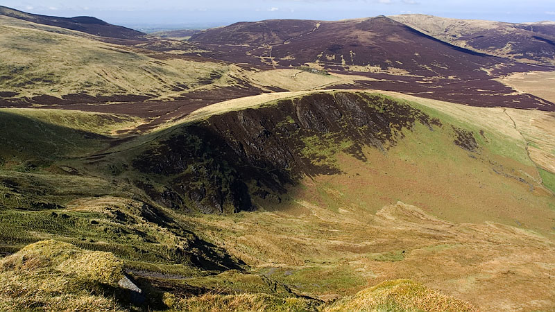 Burnt Horse & Great Calva from Lonscale Fell