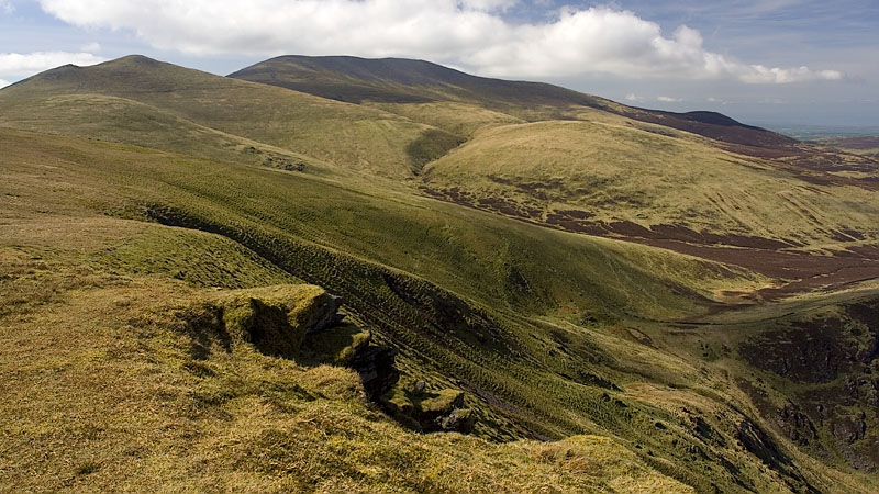 Skiddaw and Sale How from Lonscale Fell