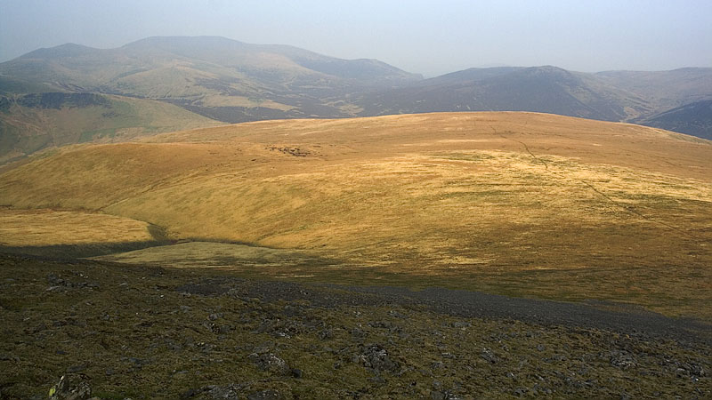Hazy view across Mungrisdale Common