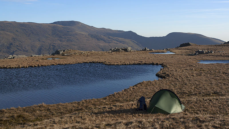 Dawn at Llyn Caseg-fraith pitch Dawn at Llyn Caseg-fraith pitch