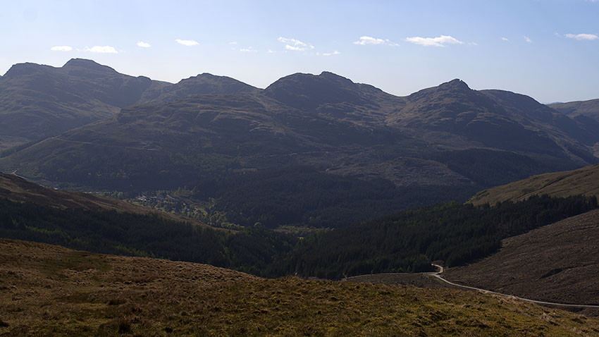 View west from the bealach View west from the bealach