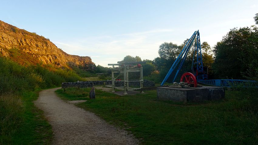 Preserved machinery at Tegg's Nose 