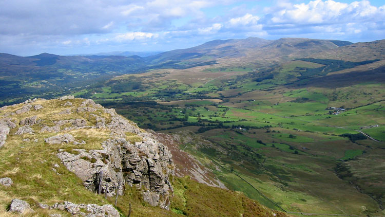 The Arans from approach to Gau Graig