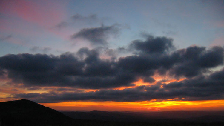 Sunrise from Craig Cwm Amarch