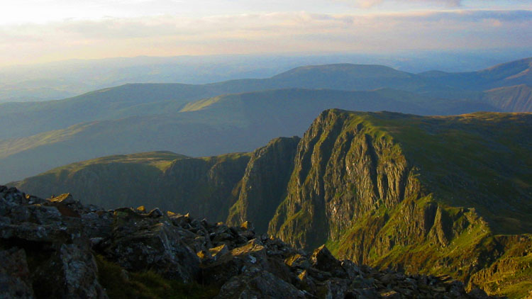 Early morning sun on Craig Cwm Amarch