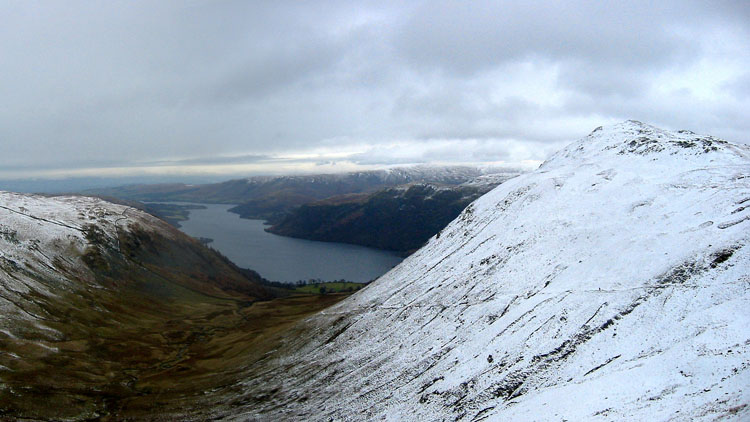 Sheffield Pike and Ullswater from the Glencoyne path Sheffield Pike and Ullswater from the Glencoyne path