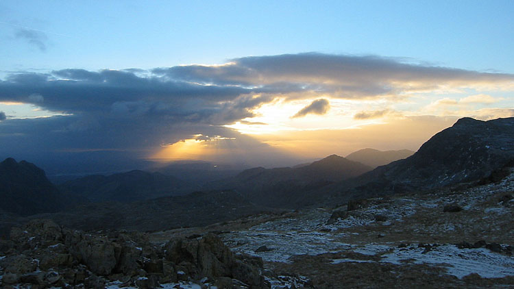 Early light from Allen Crags pitch