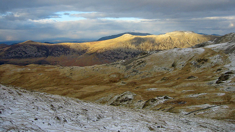 Evening light on High Stile ridge from Haycock