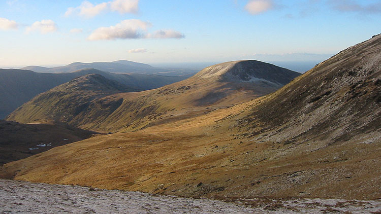 Dawn light on Middle Fell, Seatallan & Haycock