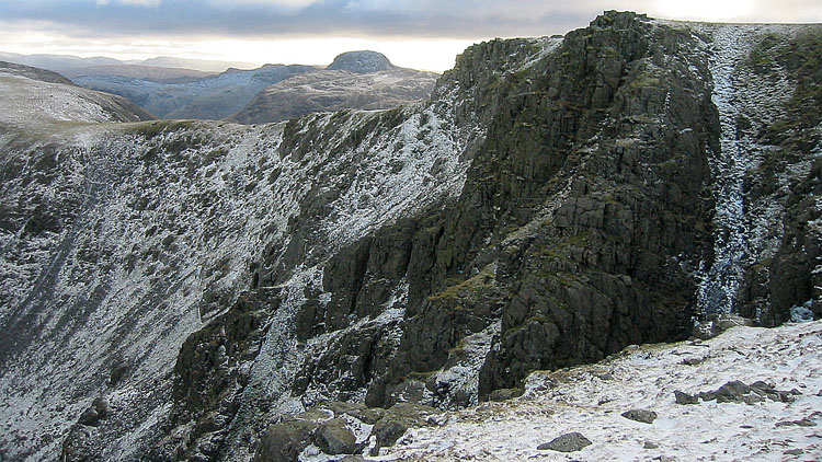 Scoat Fell cliffs & Great Gable