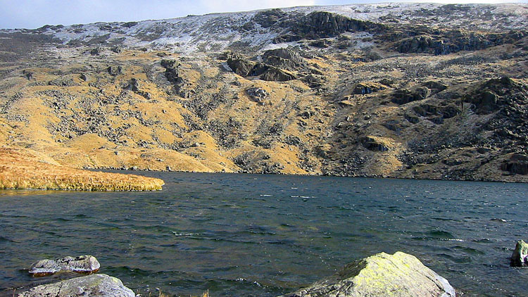Scoat Tarn & Red Pike cliffs