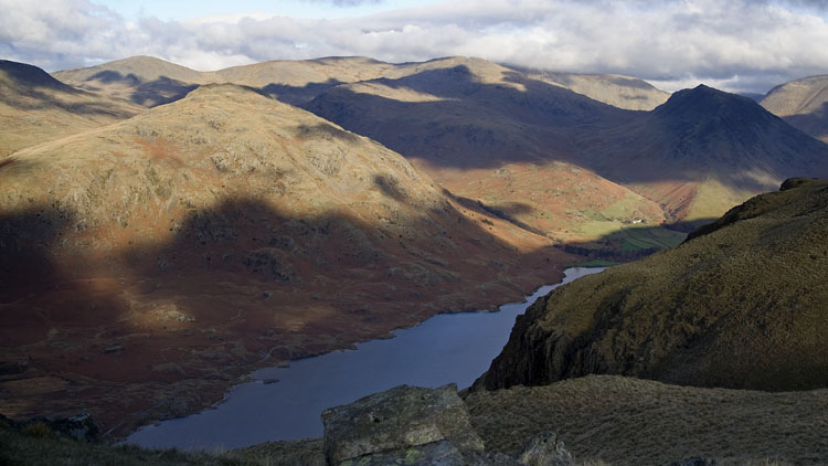 Wast Water from Illgill Head ridge Wast Water from Illgill Head ridge