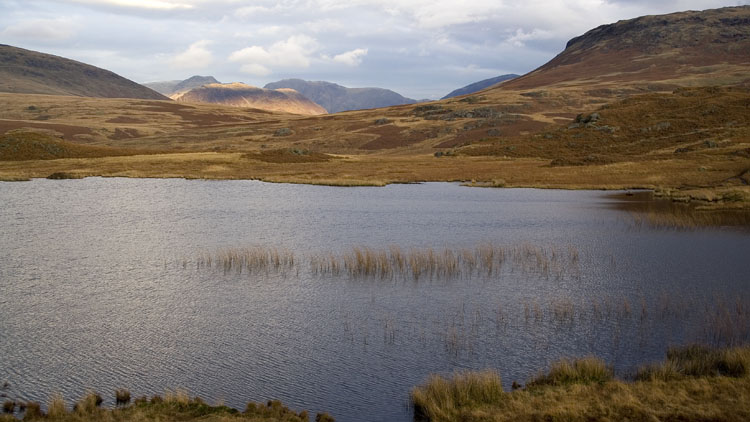 Yewbarrow & Western fells beyond Eel Tarn Yewbarrow & Western fells beyond Eel Tarn