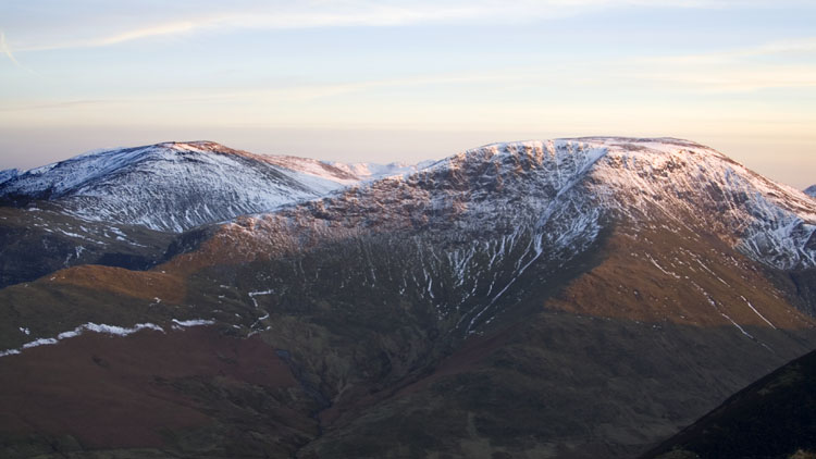 Evening light on Robinson & Hindscarth Evening light on Robinson & Hindscarth