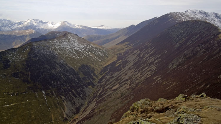 Rigg Beck valley from Causey Pike Rigg Beck valley from Causey Pike