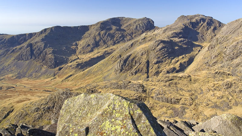 The Scafells from Bow Fell