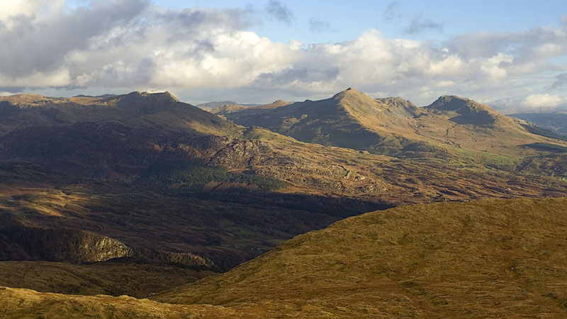 Cnicht & the Moelwynion from descent of Moel Hebog Cnicht & the Moelwynion from descent of Moel Hebog