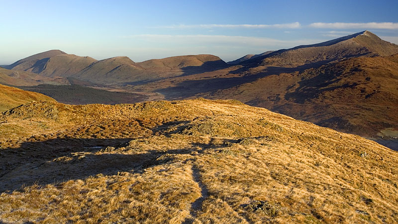 Moel Eilio range from Bryn Banog Moel Eilio range from Bryn Banog
