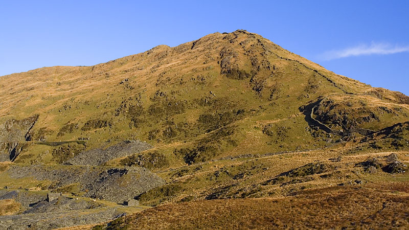 Bryn Banog from foot of Moel-ddu Bryn Banog from foot of Moel-ddu