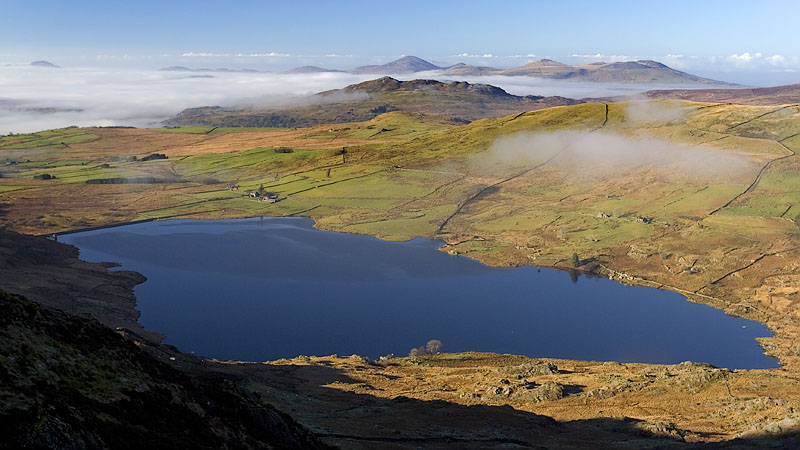 Llyn Cwmystradllyn & Lleyn hills Llyn Cwmystradllyn & Lleyn hills