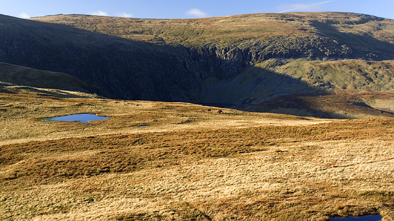 View towards Foel-fras from Craig Eigiau