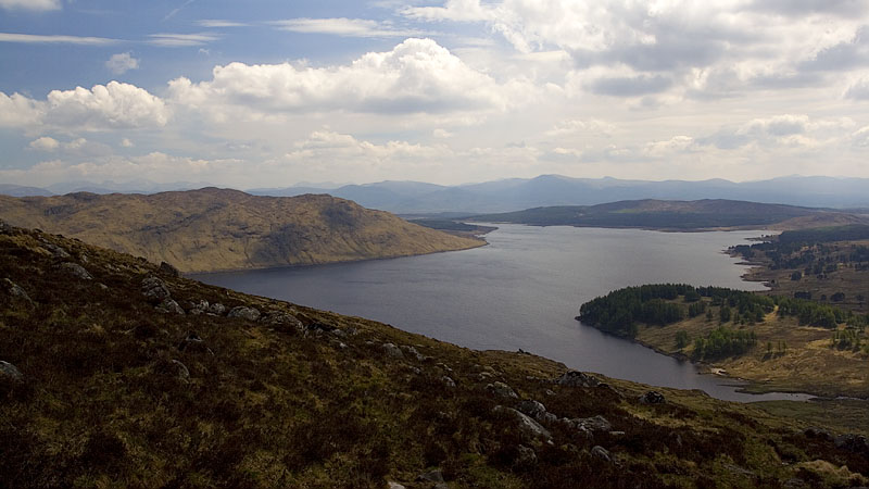 Loch Ericht from the Allt Bealach Breabaig