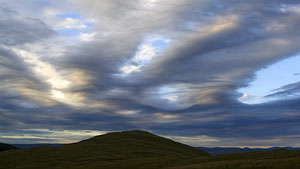 Dawn sky from tent pitch
