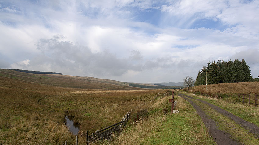 The old trackbed along the North Tyne valley