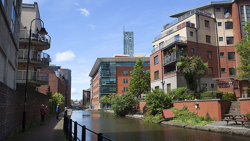 New apartment blocks on the Rochdale Canal New apartment blocks on the Rochdale Canal
