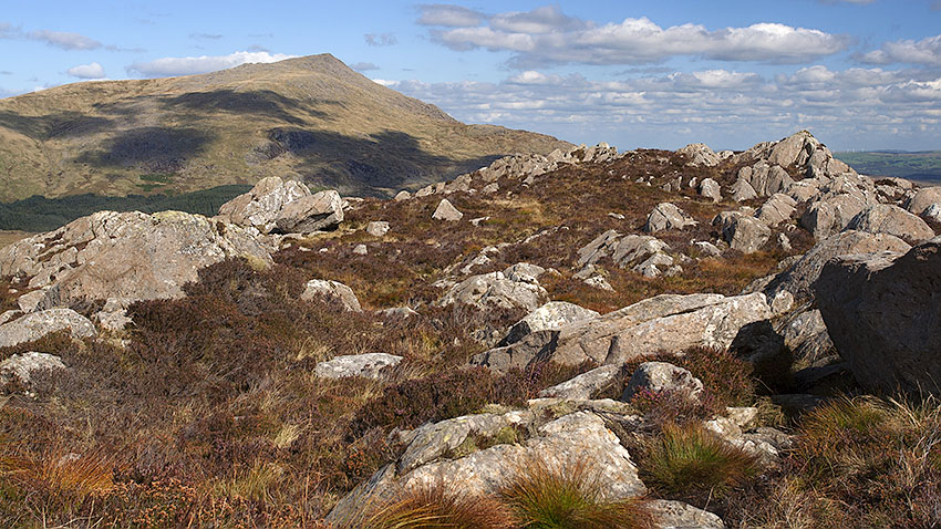View back along Yr Arddu ridge to Moel Siabod View back along Yr Arddu ridge to Moel Siabod
