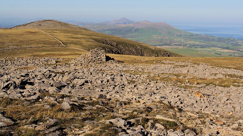 View to Garnedd-goch and Yr Eifl from Craig Cwm Silyn