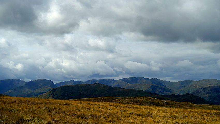 View west from the Roman road