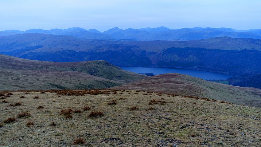 Mountain skyline over Thirlmere Mountain skyline over Thirlmere