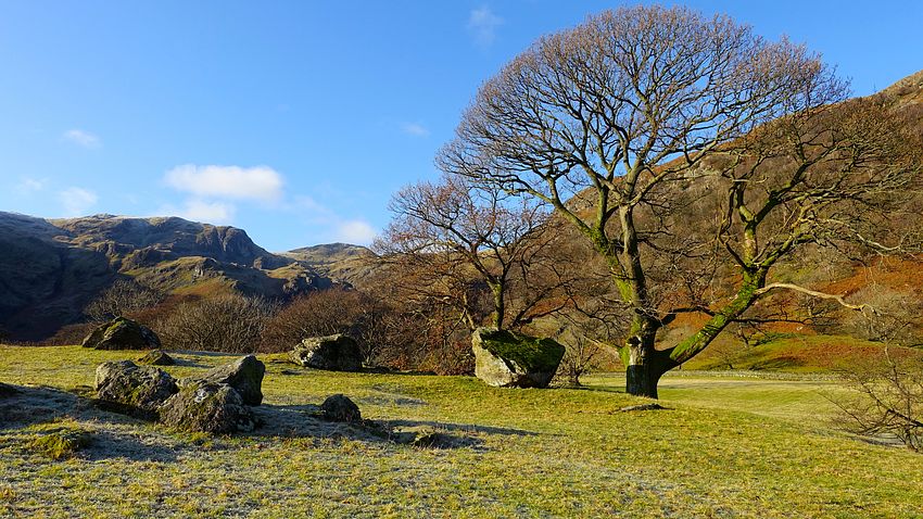 Settlement near Kirkstone Beck Settlement near Kirkstone Beck