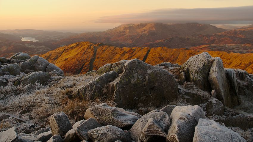 View towards the Coniston Fells View towards the Coniston Fells