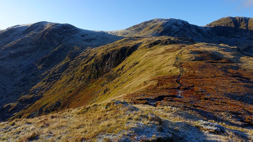 View back to Dove Crag and Hart Crag View back to Dove Crag and Hart Crag