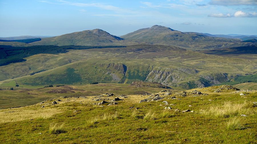 Moel Llyfnant & Arenig Fawr from ascent of Rhobell Fawr Moel Llyfnant & Arenig Fawr from ascent of Rhobell Fawr