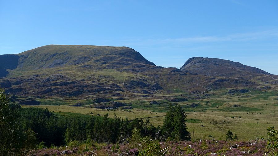 Y Llethr & Rhinog Fach from Cwm Camlan Y Llethr & Rhinog Fach from Cwm Camlan