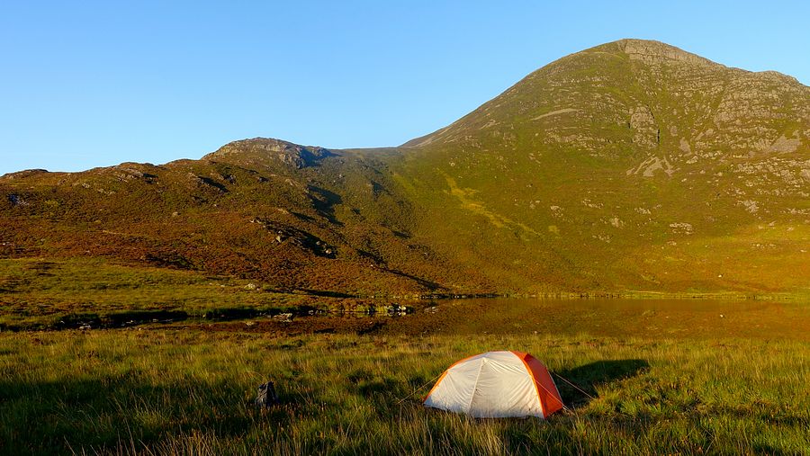Pitch at Llyn y Bi below Y Llethr Pitch at Llyn y Bi below Y Llethr