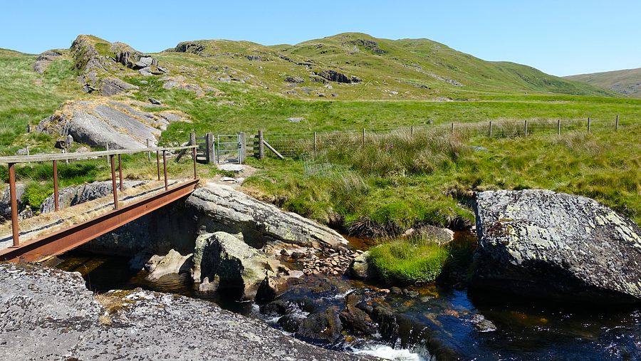 The bridge crossing the Afon Hengwm The bridge crossing the Afon Hengwm