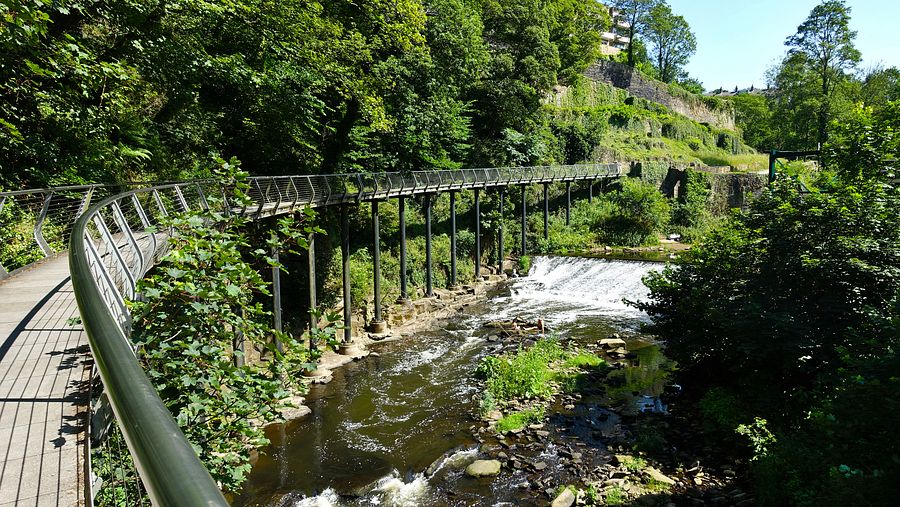 The Millenium Walkway in Torrs gorge The Millenium Walkway in Torrs gorge