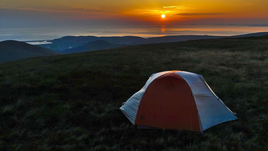 Sunset from Tarrenhendre pitch Sunset from Tarrenhendre pitch