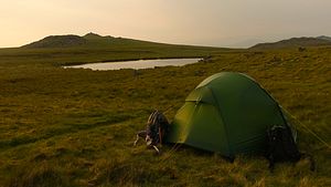 Pitch at Holehouse Tarn