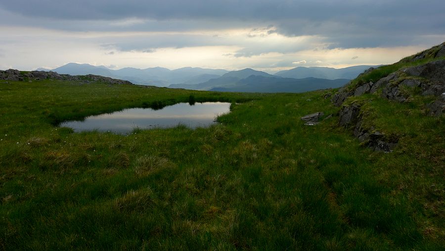 View east from a pool below Woodend Height View east from a pool below Woodend Height