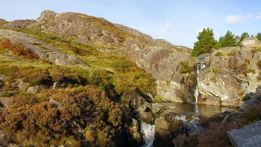 Pool and falls at Craig yr Wrysgan