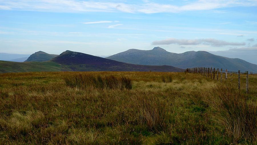 The Idris hills from Esgair Berfa