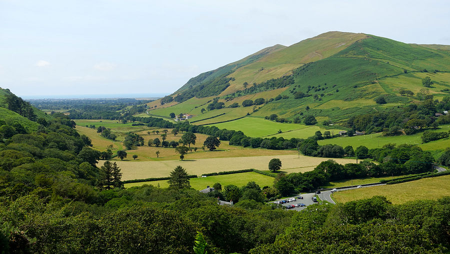 View back to Foel Wyllt and the sea View back to Foel Wyllt and the sea